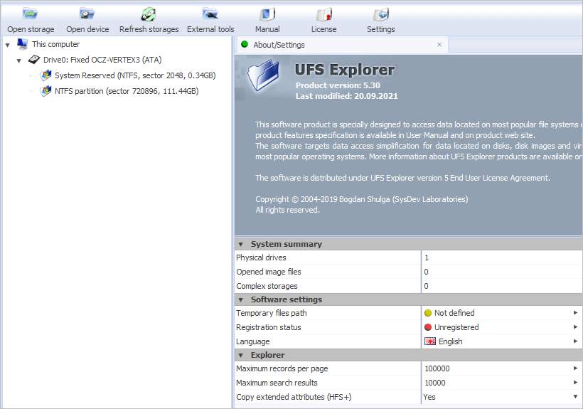 ufs explorer linux serial terminal