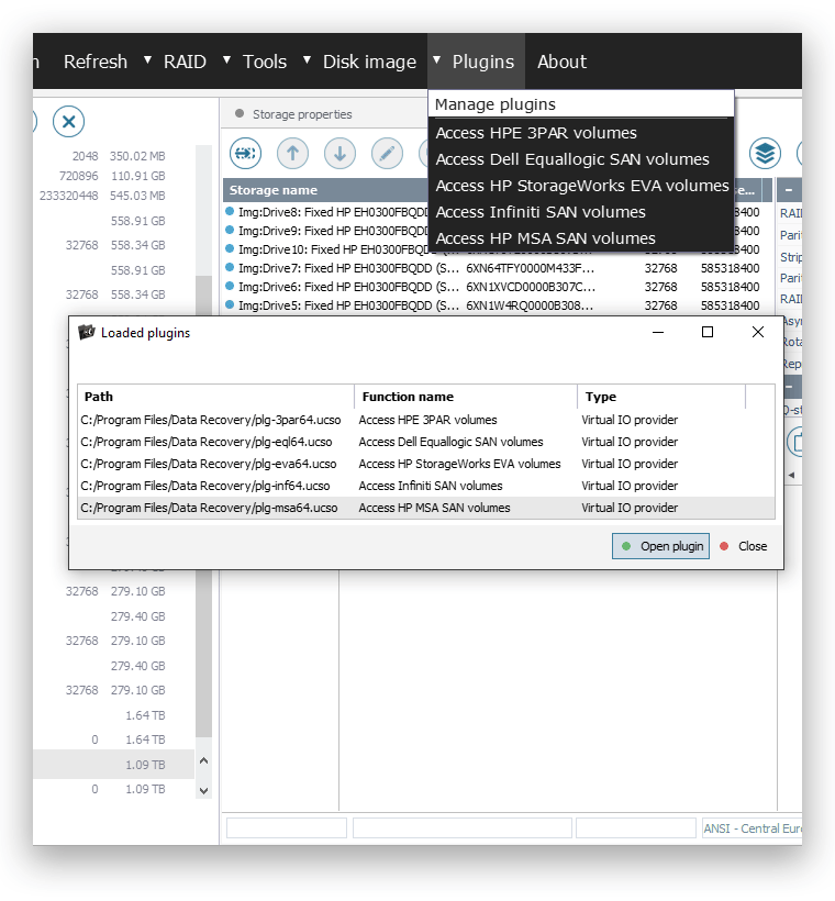 Decrypt a volume