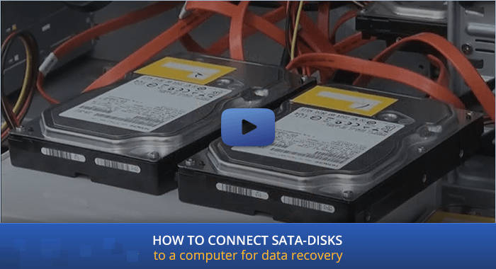 How to connect SATA disks to a computer for data recovery