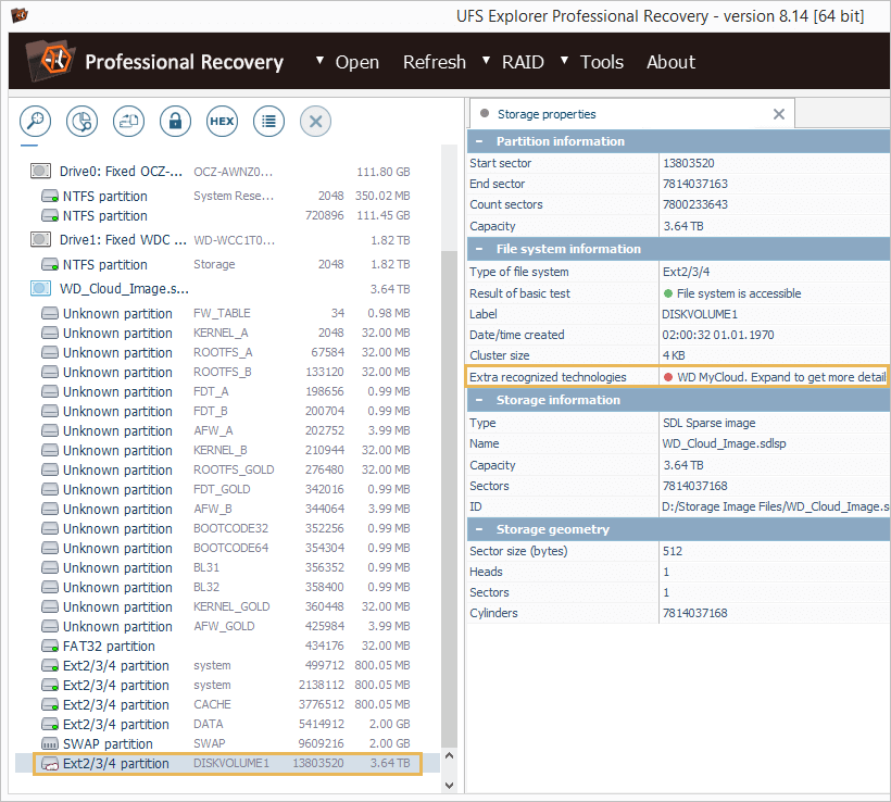 Data recovery from WD My Cloud Home NAS