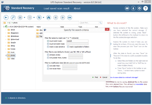 UFS Explorer Standard Recovery